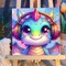 Paint by Numbers Kit for Kids with Frame, Dragon Paint by Number with Frame, Paint by Number Kids Age 5-8-12 for Gifts and Home Decor (8X8Inch)
